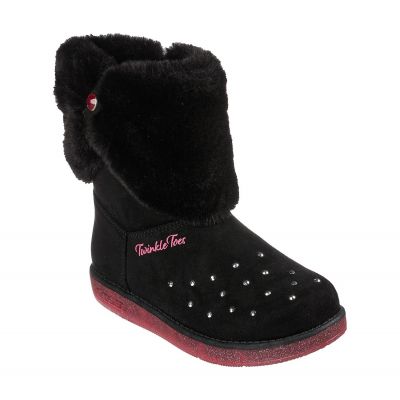 5. Buty Skechers GLITZY GLAM COZY CUDDLERS JR 314851L-BLK
