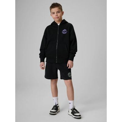 3. Bluza dresowa loose z kapturem chłopięca 4F 4FJRSS26TSWSM2934-20S