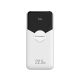 2. Powerbank Wozinsky WFC-15W 20000mAh 22,5W PD20W z wbudowanymi kablami Lightning i USB-C - biały