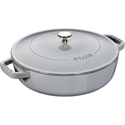 4. Głęboka patelnia do duszenia z pokrywką STAUB 40511-470-0 - grafitowa 28 cm