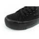 6. Lee Cooper buty sportowe damskie trampki z tkaniny platforma czarne
