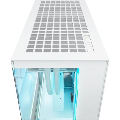 5. Okno Arctic Xtender Weiß Transparentes Glasfenster mit GPU mount