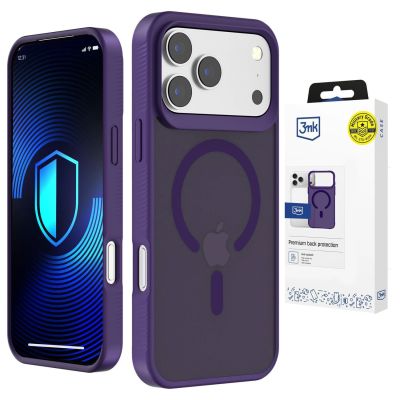 Etui 3mk Smoke MagCase na iPhone 17 Pro - fioletowe-półprzezroczyste