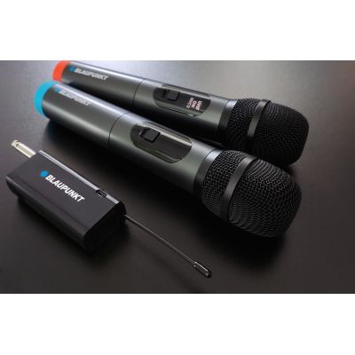 3. Podwójny mikrofon bezprzewodowy Blaupunkt UHF WM60UDB