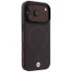 4. Etui BMW Sign Frosted IML & Metal Logo MagSafe na iPhone 18 Pro Max / 17 Pro Max - burgundowe