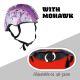 3. KASK ROWEROWY DZIECIĘCY REGULOWANY NO FEAR MOHAWK R.(48-52CM) WHITE/PURPLE