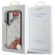 8. Etui Guess Leather 4G Flowers Print Metal Classic Logo MagSafe na Samsung Galaxy S25 Ultra - różowe