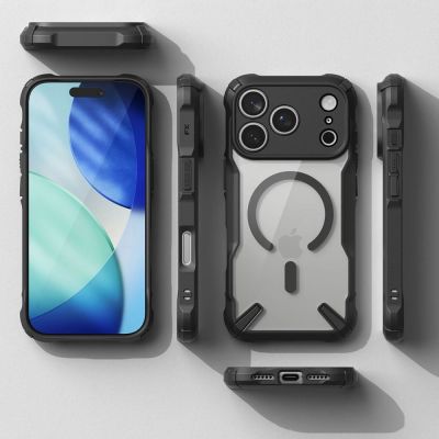 5. Etui Ringke Fusion X Magnetic MagSafe na iPhone 17 Pro Max - czarne