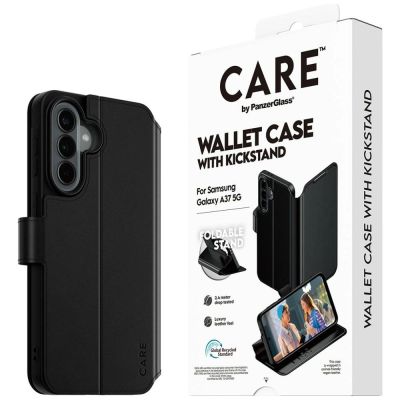 7. Etui CARE by PanzerGlass Feature Wallet Kickstand na Samsung Galaxy A37 - czarne