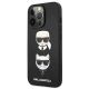 2. Etui Karl Lagerfeld Saffiano Karl&Choupette Head na iPhone 13 Pro / 13 - czarne