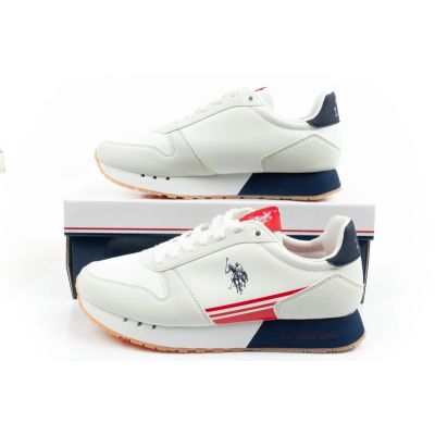 10. U.S Polo Assn buty sportowe sneakersy męskie modne wygodne białe