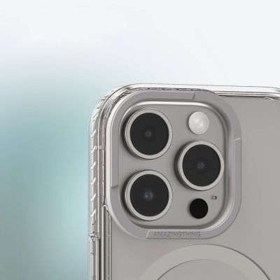 11. Etui silikonowe AMAZINGTHING Titan Pro Mag Case z pierścieniem magnetycznym do iPhone 16 Pro Max - szare