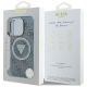 8. Etui Guess IML Metal Glitter 4G Circle Triangle MagSafe na iPhone 16 Pro - niebieskie
