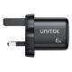 27. UNITEK ŁADOW. SIECIOWA 2X GAN 45W, 2XUSB-C PD 3.0, QC, CZARNA