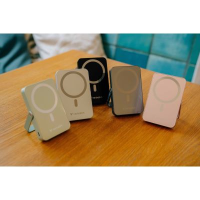 5. Verbatim Charge 'n' Go Magnetic Wireless Litowo-polimerowy (LiPo) 10000 mAh Bezprzewodowe ładowanie Czarny