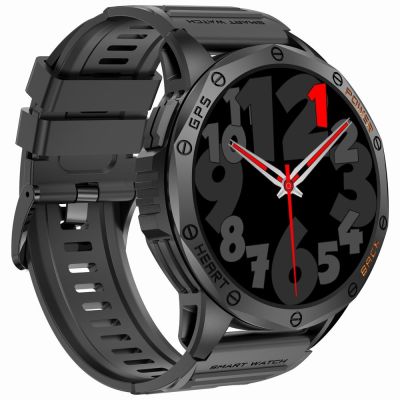 11. Smartwatch Męski GRAVITY GPS GT24-1 Czarny Pasek Silikonowy + Granatowy Pasek Silikonowy