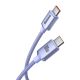 2. Kabel Baseus CAJY000705 USB-C - USB-C PD QC 100W 5A 480Mb/s 2m - fioletowy