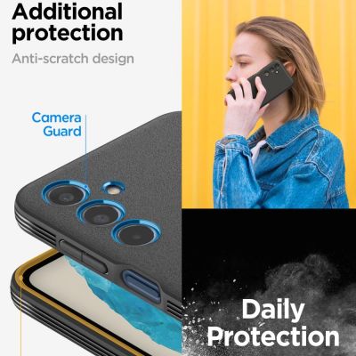 9. Etui Spigen Essential SandBlast na Samsung Galaxy M35 5G - czarne