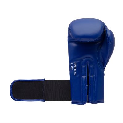 21. Rękawice bokserskie Adidas SPEED 50 niebiesko złote