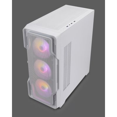 5. Nanoxia DS-9ARGB-W zabezpieczenia & uchwyty komputerów Midi Tower Biały