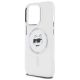 6. Etui Karl Lagerfeld IML Metal Choupette Head MagSafe na iPhone 14 Pro - białe