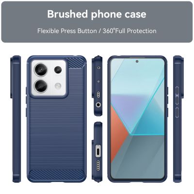 2. Etui Carbon Case do Xiaomi Redmi Note 13 Pro - niebieskie