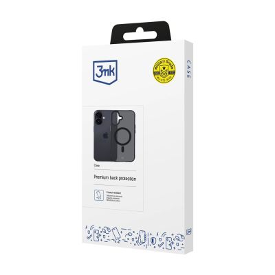 10. Etui 3mk Smoke MagCase na iPhone 17 - czarne półprzezroczyste