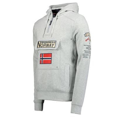 3. Bluza męska Geographical Norway GYMCLASS BGREY DB GTX  MEN 054 (WW2844H/GN-BLENDED GREY)