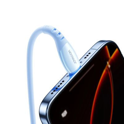 5. Kabel Joyroom S-A59 Vibrant Series 3A USB-A - Lightning 1,2m - niebieski