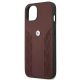 5. Etui BMW Leather Curve Perforate na iPhone 13 mini - czerwone