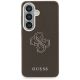 3. Etui Guess Grained Big 4G Metal Logo na Samsung Galaxy S26+ - brązowe