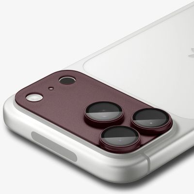 5. Szkło hartowane na aparat Spigen Optik Pro XL GLAS.TR EZ FIT na iPhone 18 Pro Max - dark cherry