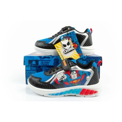 10. Leomil buty sportowe dziecięce sneakersy dla chłopca Superman LED