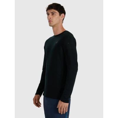 2. Longsleeve trekkingowy szybkoschnący z wełną merino męski 4F 4FWAW25TFLOM430-20S