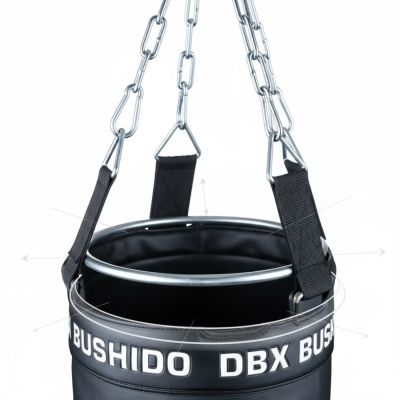 25. Worek bokserski PREMIUM + obręcz SBRX Black  Pusty - 150cm | DBX Bushido