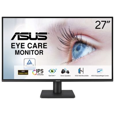 17. ASUS VA27AQ monitor komputerowy 68,6 cm (27") 2560 x 1440 px Quad HD LCD Czarny