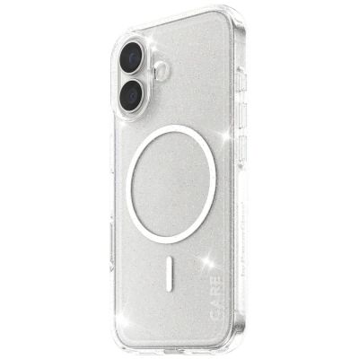 2. Etui CARE by PanzerGlass Flagship Urban Explorer w. White MagSafe na iPhone 17 - przezroczysto-brokatowe