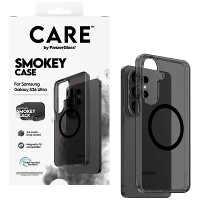 4. Etui CARE by PanzerGlass Urban Explorer Smokey w. Black Qi na Samsung Galaxy S26 Ultra - czarne