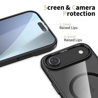 3. Etui Tech-Protect MagFlex MagSafe na iPhone 17 Air - przezroczysto-czarne