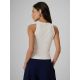2. Top slim z prążkowanej dzianiny damsk 4F 4FRSS26TSLEF338-12S