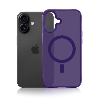 10. Etui 3mk Smoke MagCase na iPhone 16 - fioletowe-półprzezroczyste