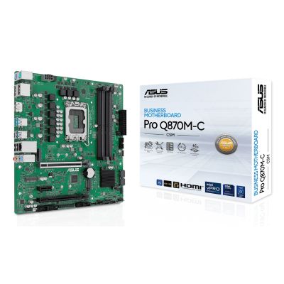9. ASUS PRO Q870M-C-CSM Intel Q870 LGA 1851 (Socket V1) micro ATX