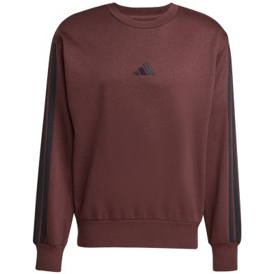 2. Bluza męska adidas Essentials 3-Stripes Fleece brązowa JX0742