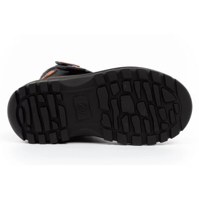 7. Lee Cooper buty zimowe dziecięce śniegowce czarne ocieplane na rzep