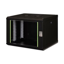Digitus Szafa sieciowa wisząca Unique 19" 7U rack 600x450, drzwi szyba, czarny, niedzielona, złożona, 100kg