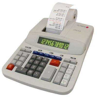 2. Olympia CPD 512 kalkulator Desktop Kalkulator z funkcją druku Biały