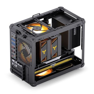 5. Obudowa PC Jonsbo C6 MAX, Mini Obudowa, Micro-ATX, Szkło Hartowane -