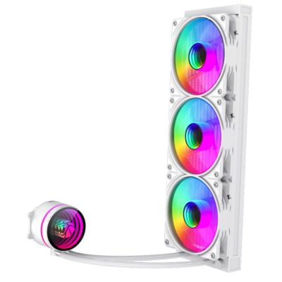 4. GameMax ICEBURG 360 INFINITY WH system chłodzenia komputerów Procesor Chłodnica cieczy all-in-one 12 cm Biały 1 szt.
