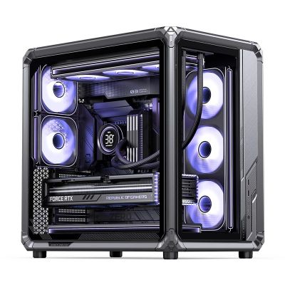 3. Jonsbo X400 Pro PC-Gehäuse, Midi-Tower, ATX, Tempered Glass - grau