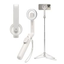 Selfie stick Spigen S571W MagSafe Bluetooth z tripodem - beżowy